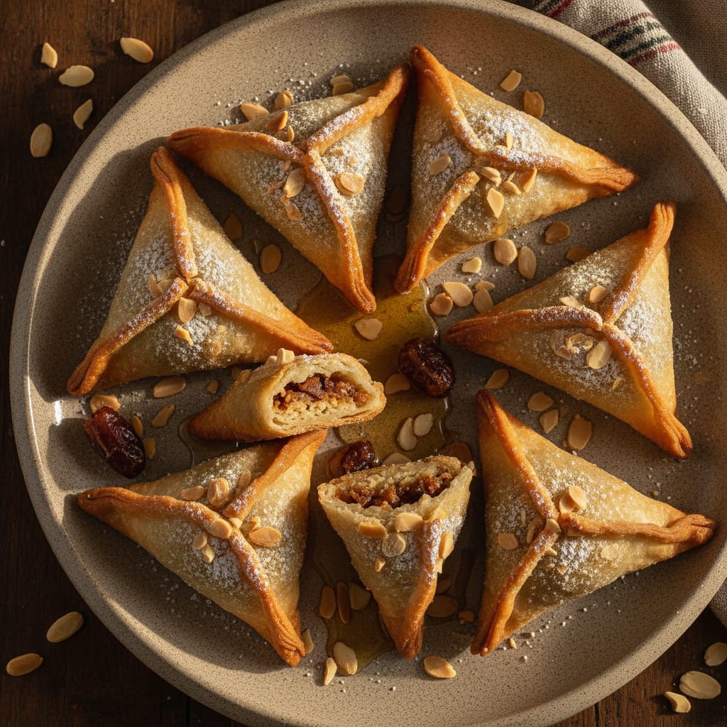 Almond & Honey Briouat (Dairy-Free) — Moroccan Plate recipe photo