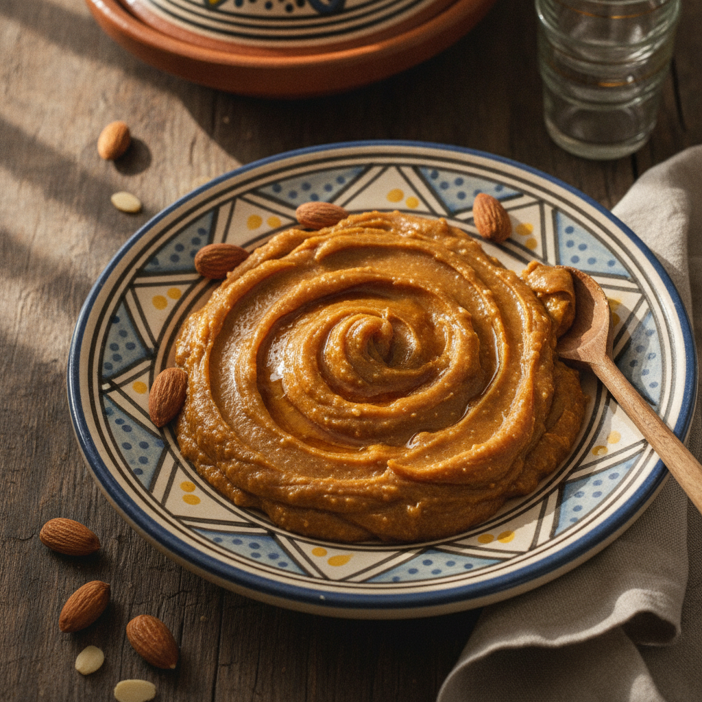 Amlou (Moroccan Almond-Honey Spread) — Moroccan Plate recipe photo