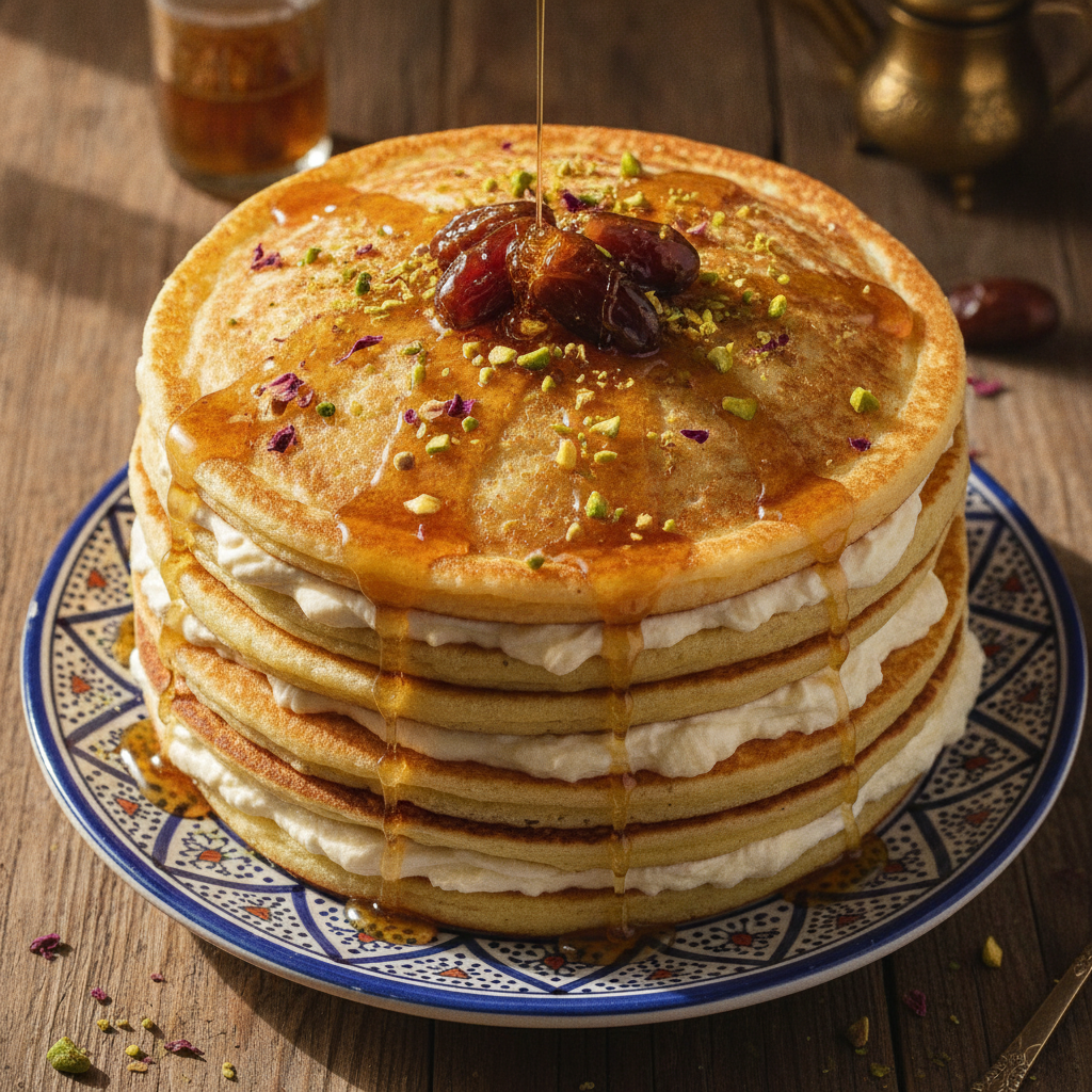 Baghrir Layer Cake — Moroccan Plate recipe photo