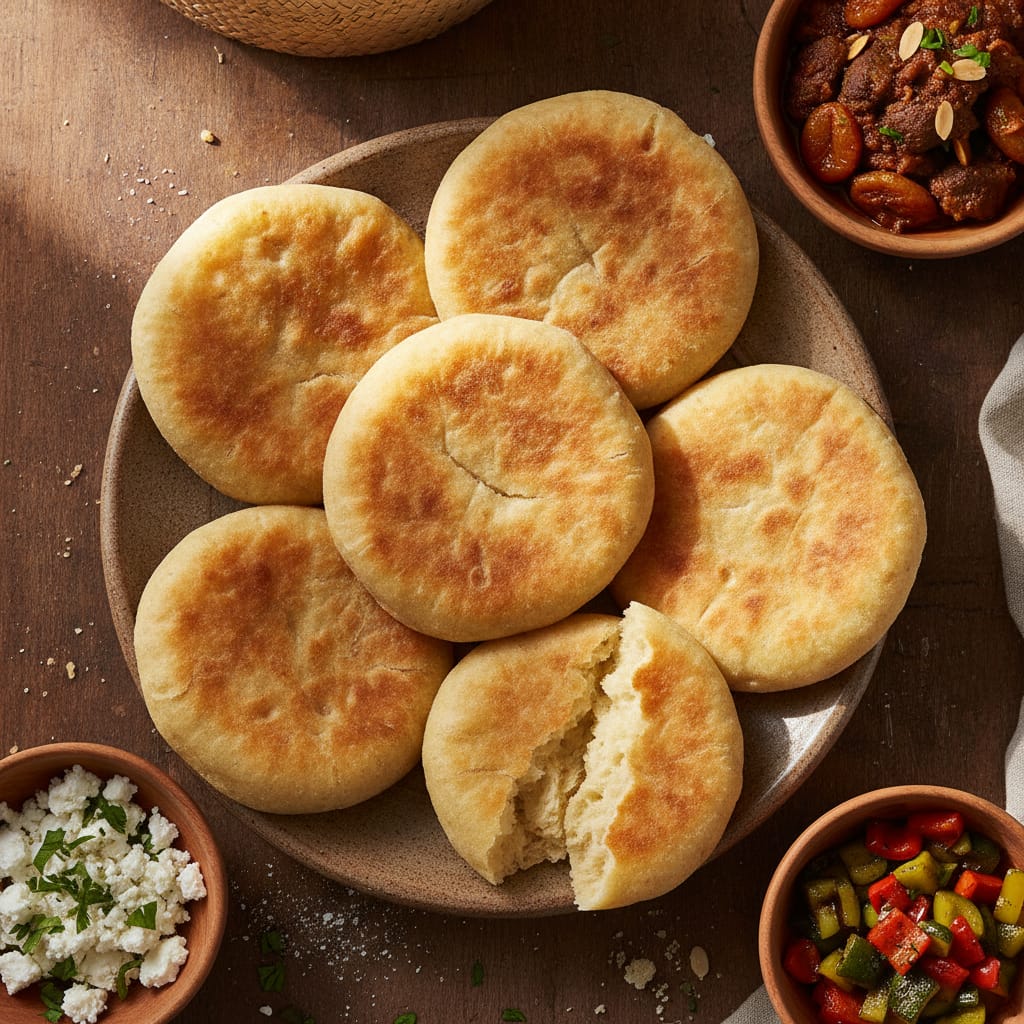 Batbout (Moroccan Pocket Bread) — Moroccan Plate recipe photo