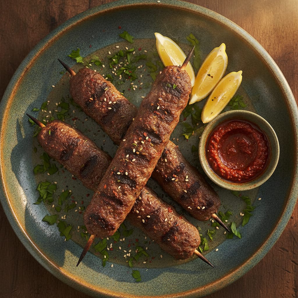 Beef Kebabs — Moroccan Plate recipe photo