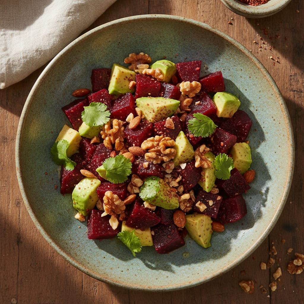 Beetroot & Avocado Salad — Moroccan Plate recipe photo
