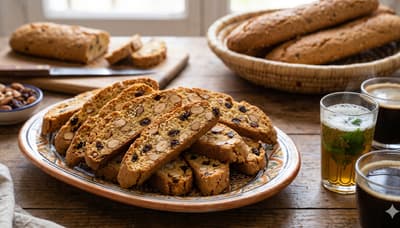 Moroccan fekkas twice-baked almond biscotti