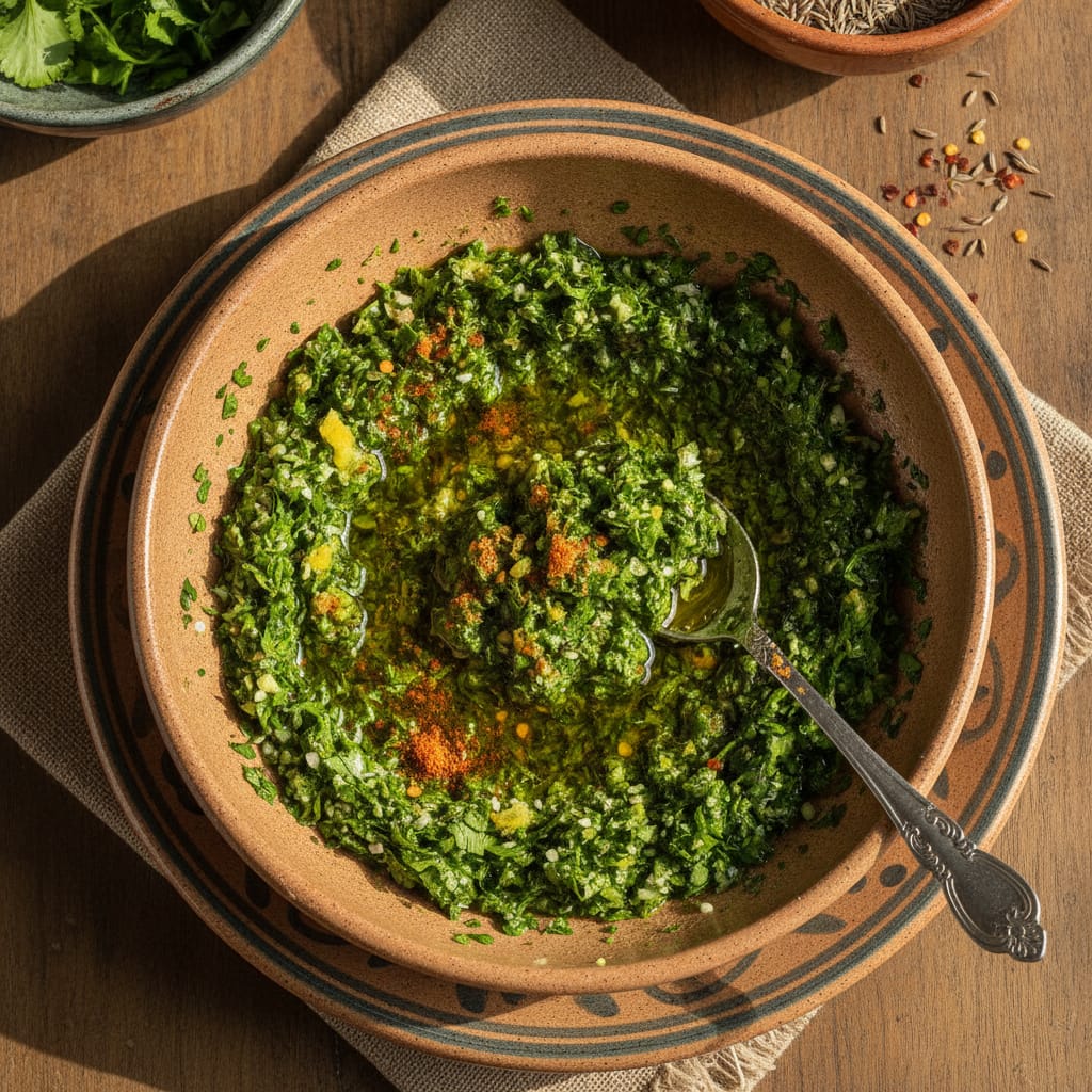 Chermoula - Moroccan Herb Marinade — Moroccan Plate recipe photo