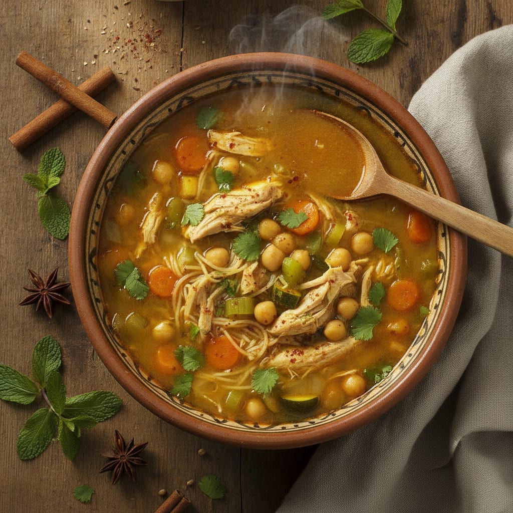 Chicken Chorba — Moroccan Plate recipe photo