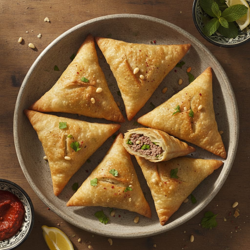 Classic Kefta Briouat — Moroccan Plate recipe photo