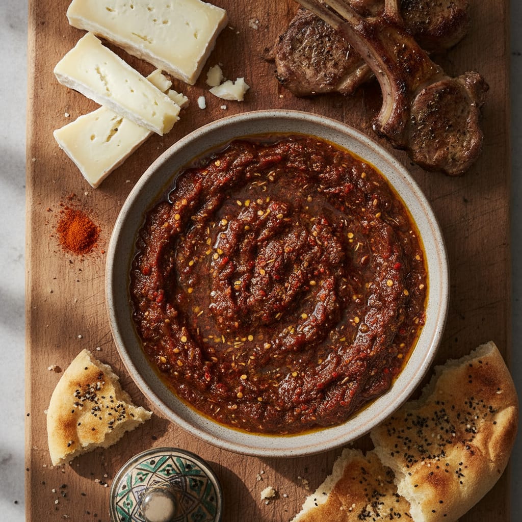 Fig, Date & Harissa Chutney — Moroccan Plate recipe photo