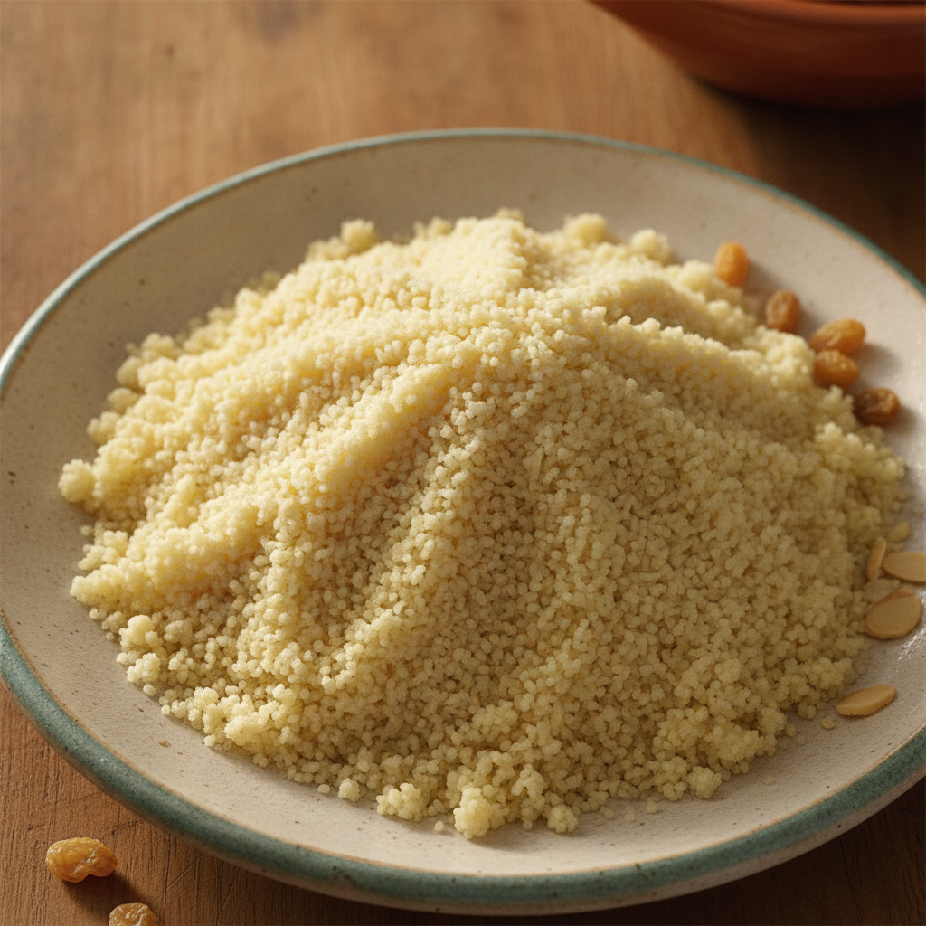 Fluffy Steamed Plain Couscous — Moroccan Plate recipe photo