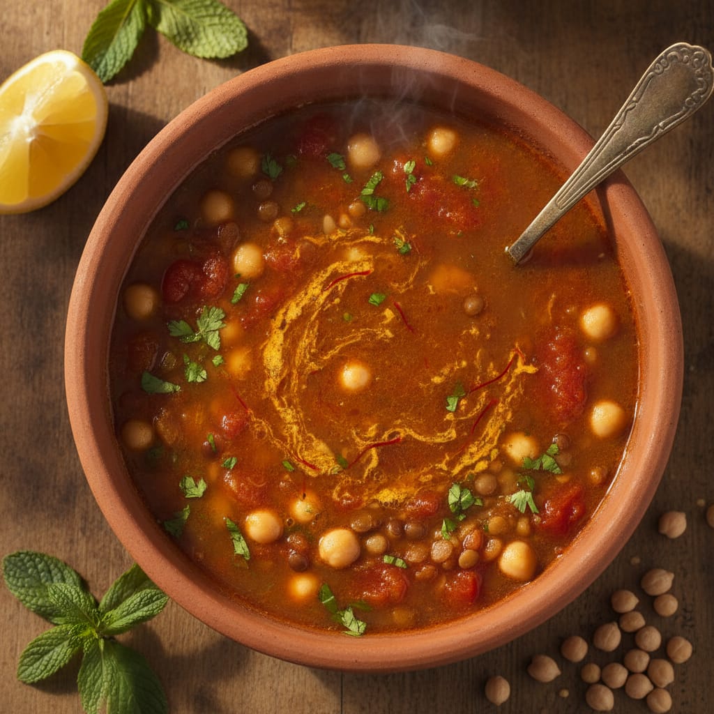 Harira - Gluten & Dairy Free — Moroccan Plate recipe photo