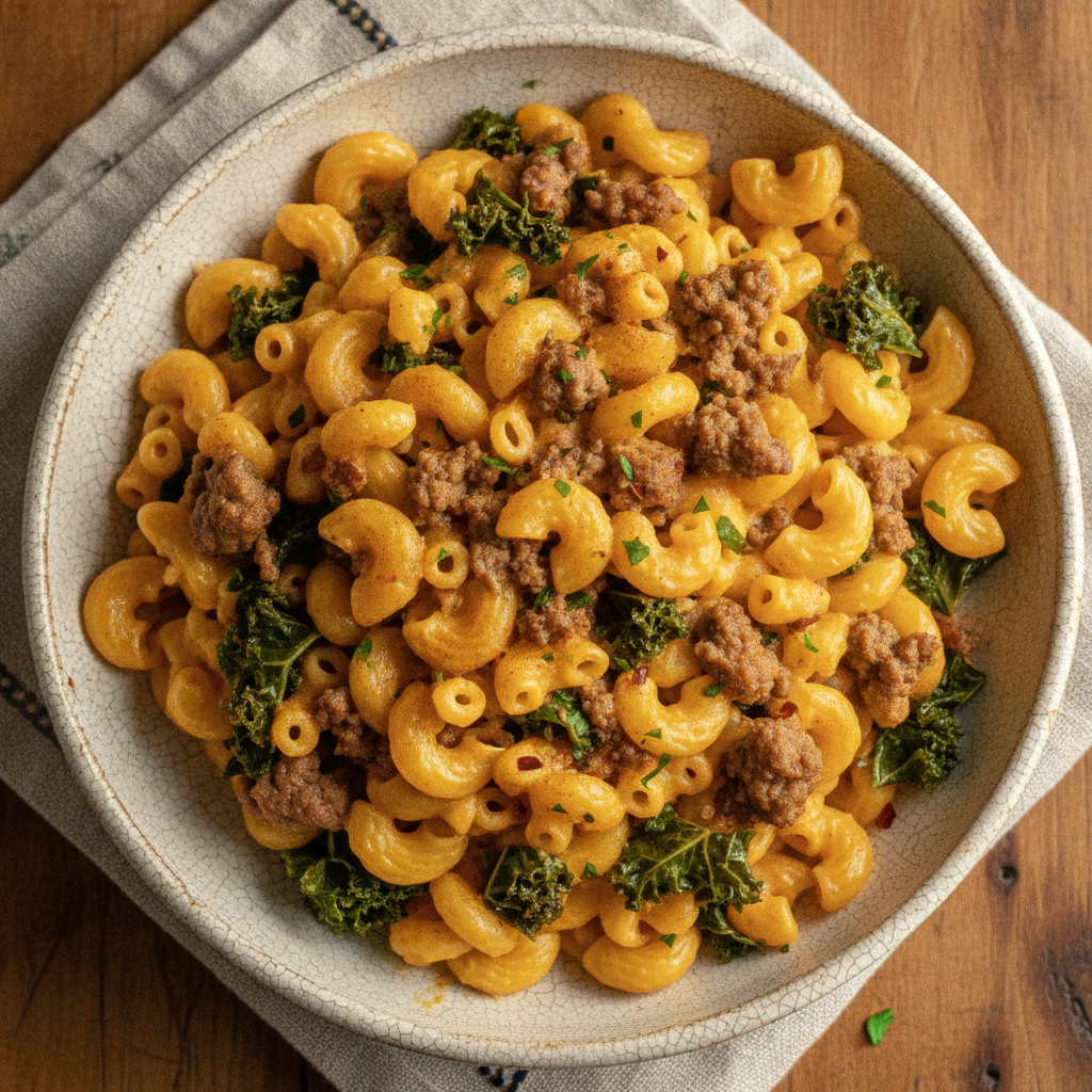 Kefta & Kale Mac and Cheese — Moroccan Plate recipe photo