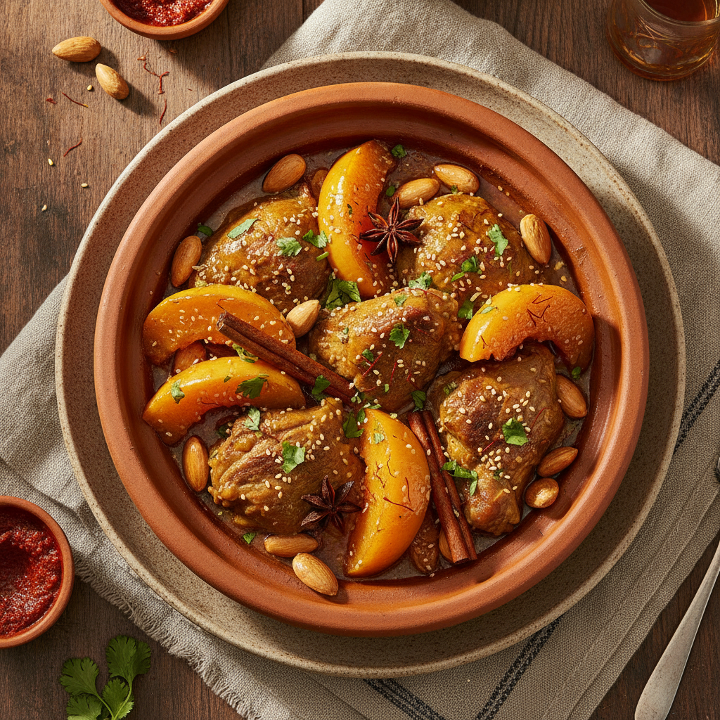Lamb Mkalli with Quince — Moroccan Plate recipe photo