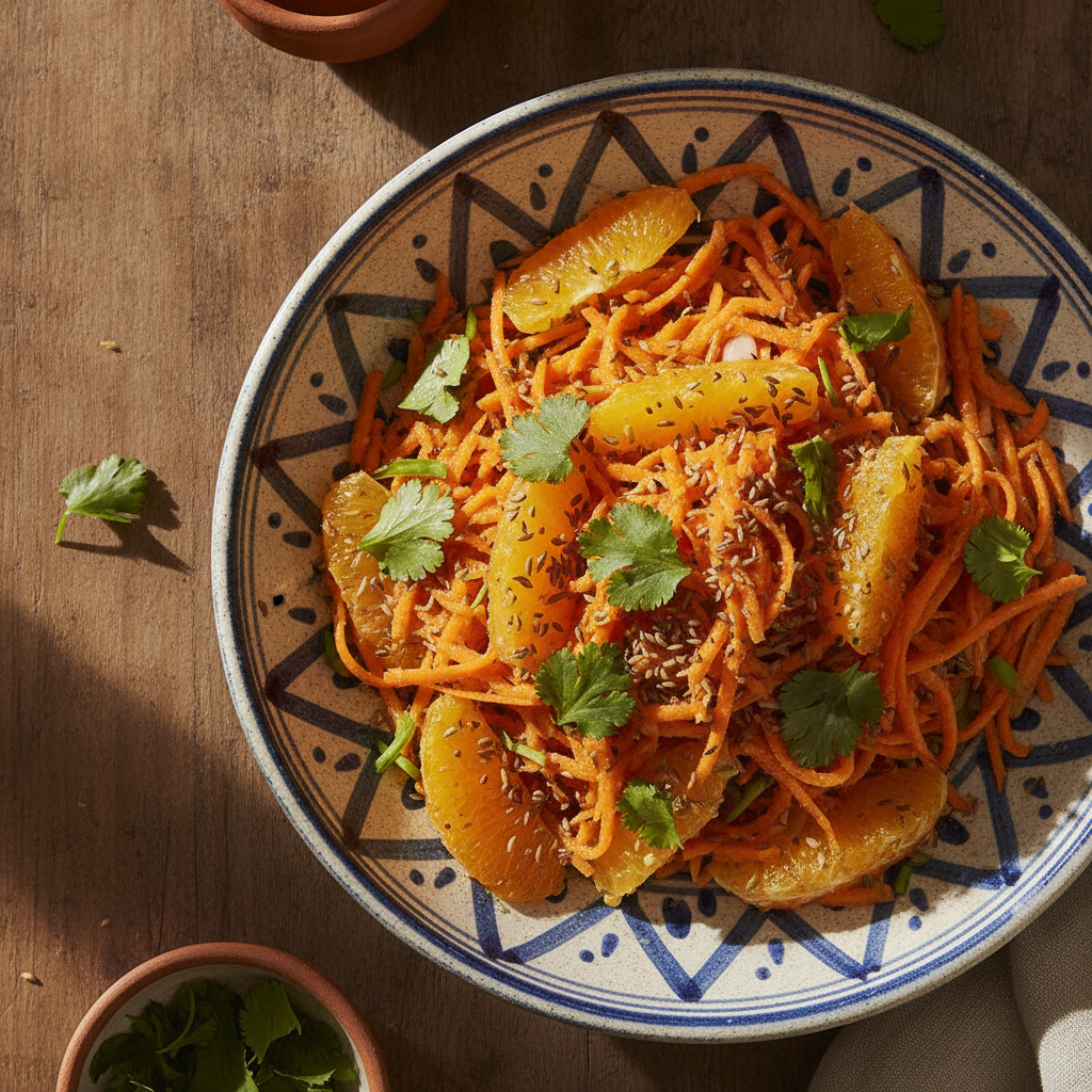 Moroccan Carrot Salad — Moroccan Plate recipe photo