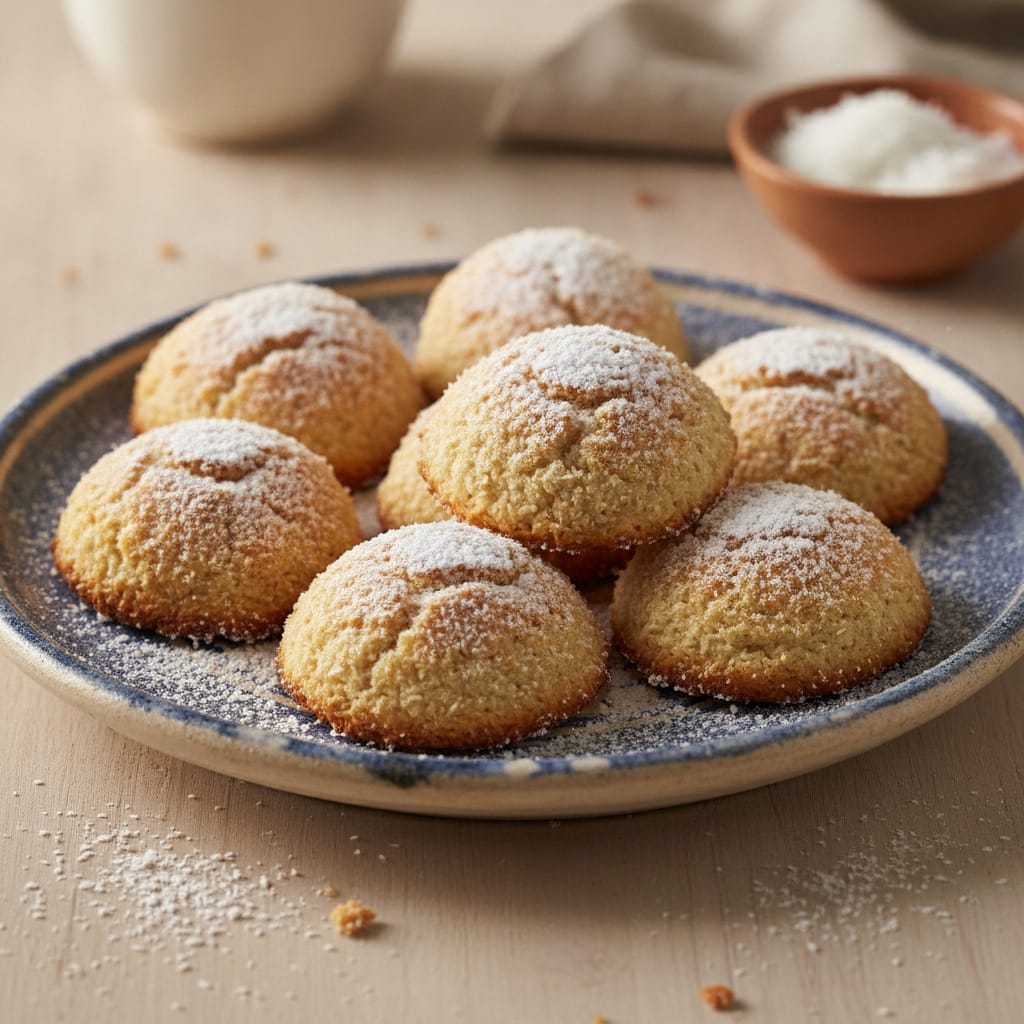 Moroccan Coconut Macaroons - Coconut Ghriba (Gluten & Dairy Free) — Moroccan Plate recipe photo