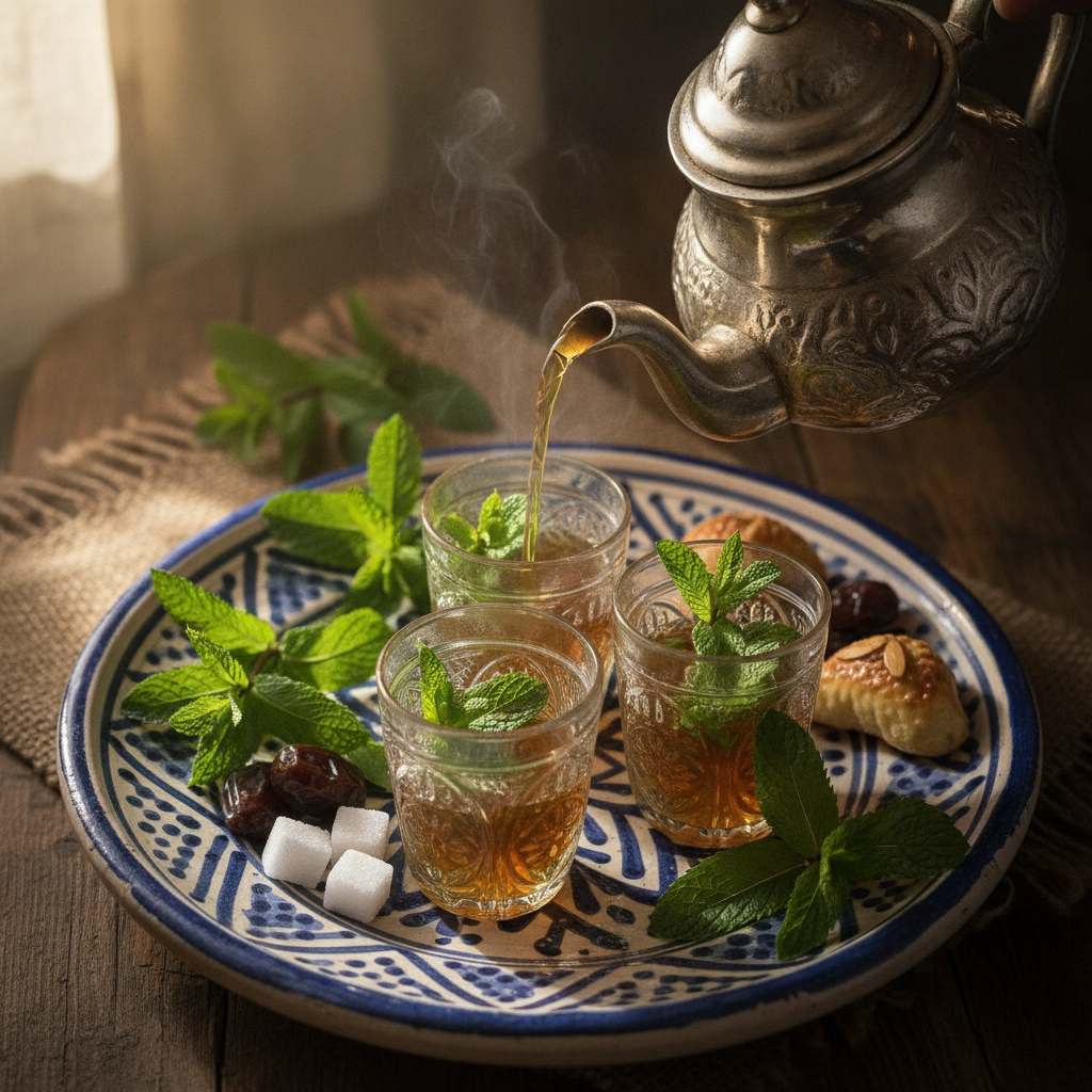 Moroccan Mint Tea — Moroccan Plate recipe photo