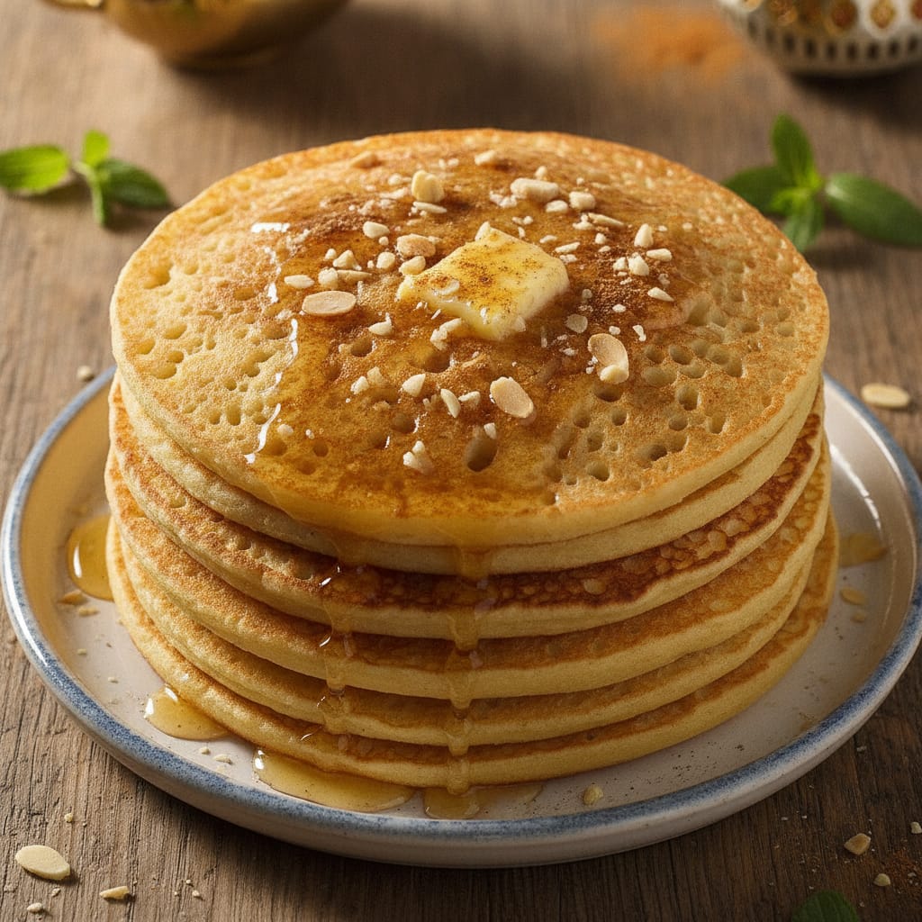 Moroccan Pancake Layer Cake - Baghrir Cake — Moroccan Plate recipe photo
