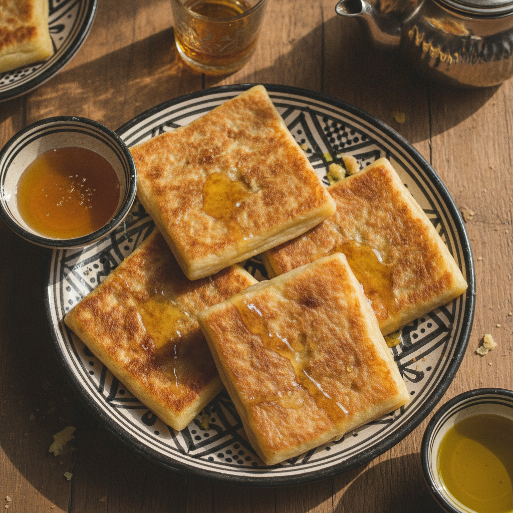Msemen (Moroccan Square Pancakes) — Moroccan Plate recipe photo