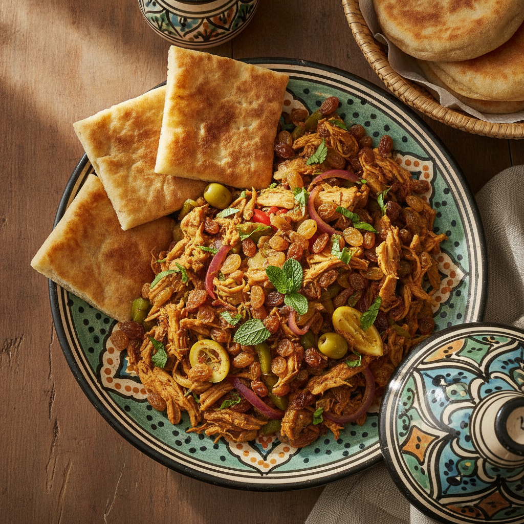 Quick Chicken Tagine Filling — Moroccan Plate recipe photo