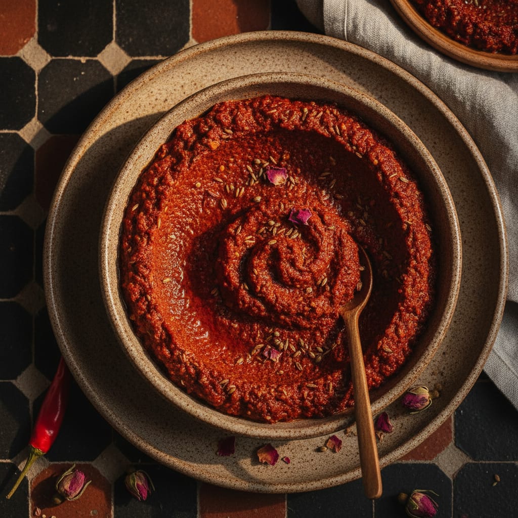Rose Harissa — Moroccan Plate recipe photo