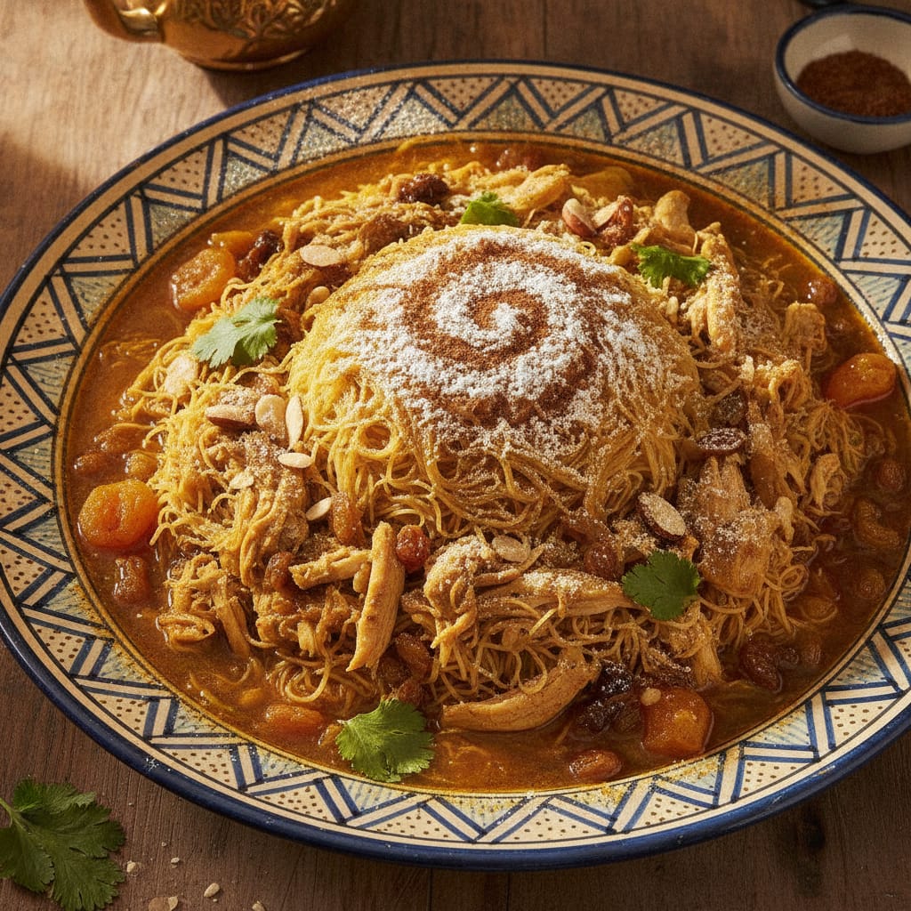 Seffa - Moroccan Chicken With Vermicelli — Moroccan Plate recipe photo