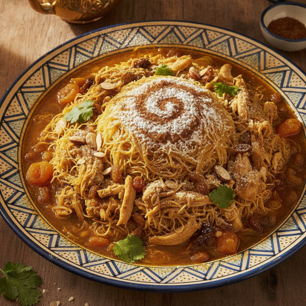 Seffa - Moroccan Chicken With Vermicelli — Moroccan Plate recipe photo