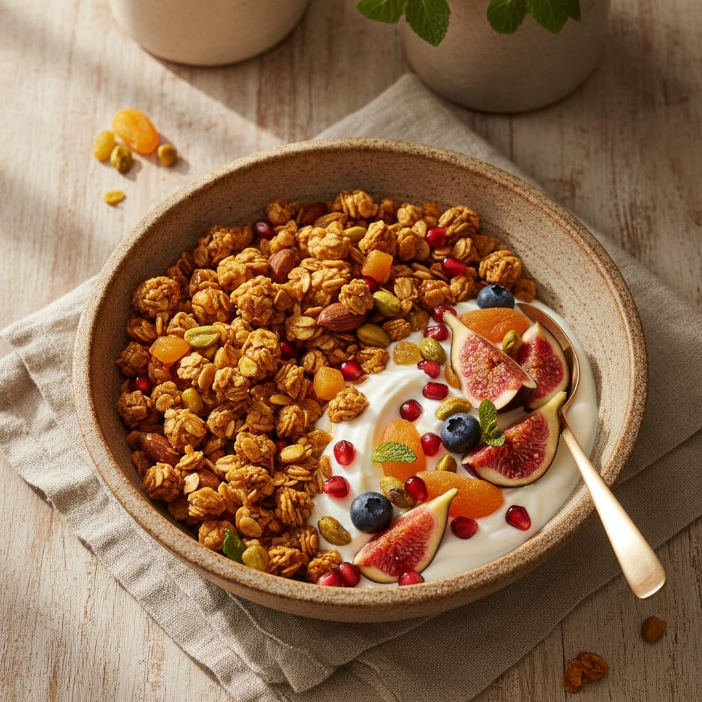 Turmeric & Honey Granola — Moroccan Plate recipe photo